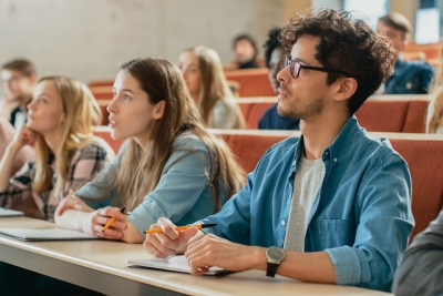 College students in class