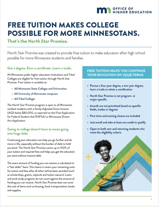 Image of North Star Promise flyer